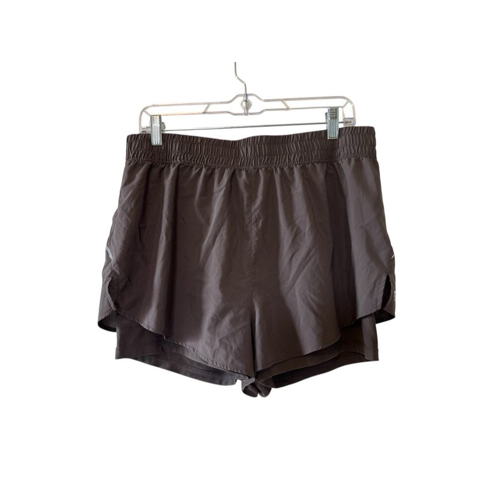 Fabletics Full Speed Mid Rise Run Shorts Gray Women’s Size XL
